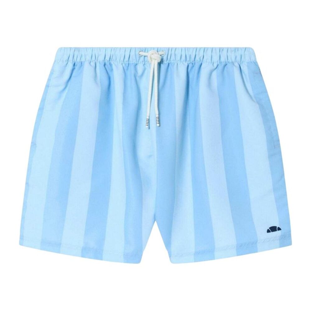 Ellesse Mens Staziona Vertical Stripe Swim Shorts / Light Blue